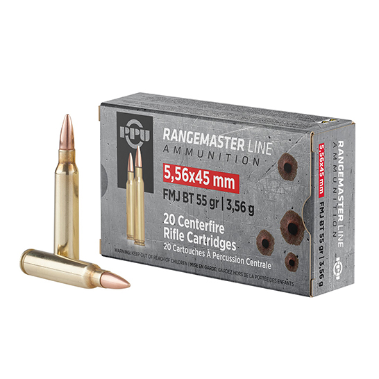 5.56×45 NATO M193 FMJBT 55gr BRASS CASE by PPU 500 rounds Free SHIPPING! –  BVA Store